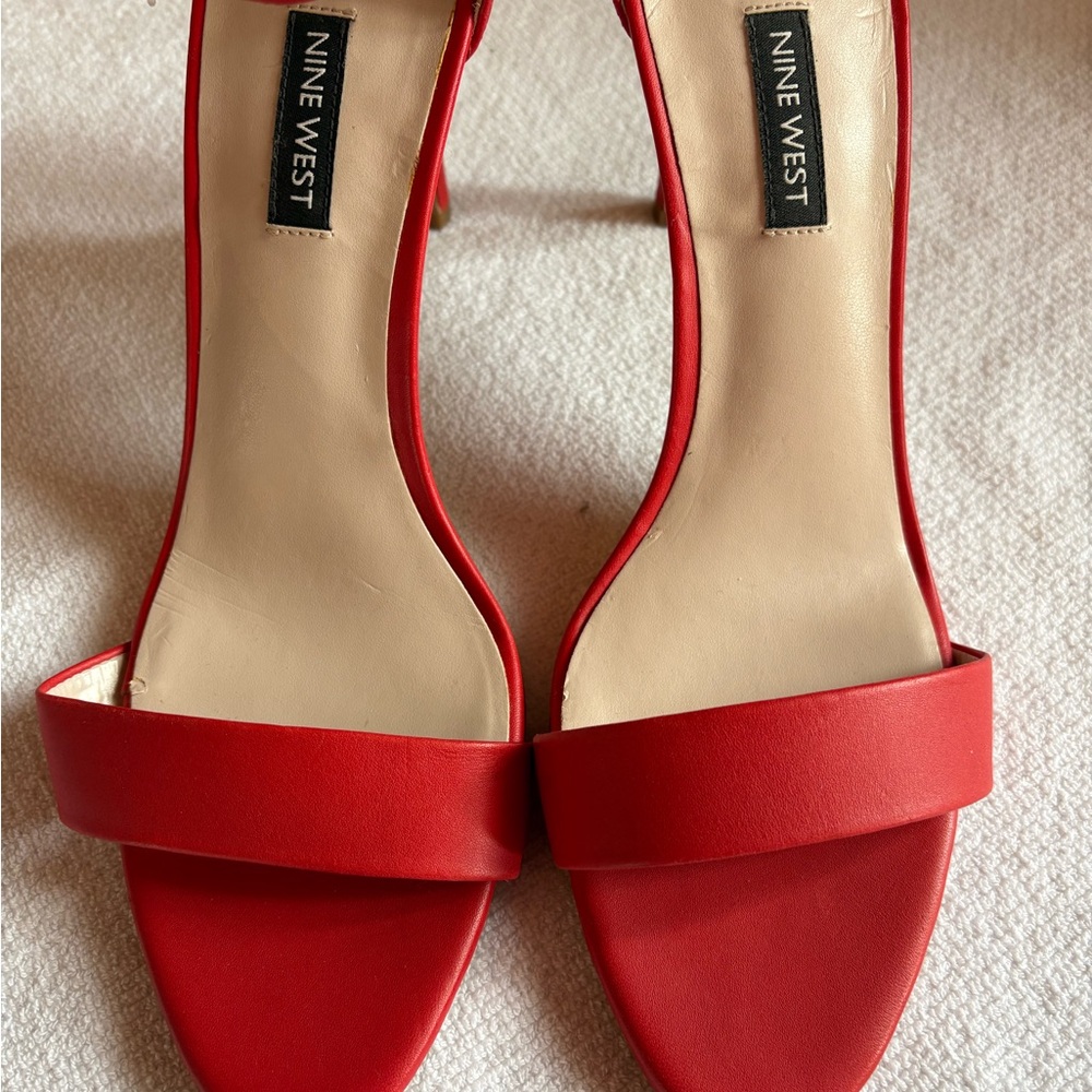 Nine West Red High Heel Sandals - Picture 3 of 3
